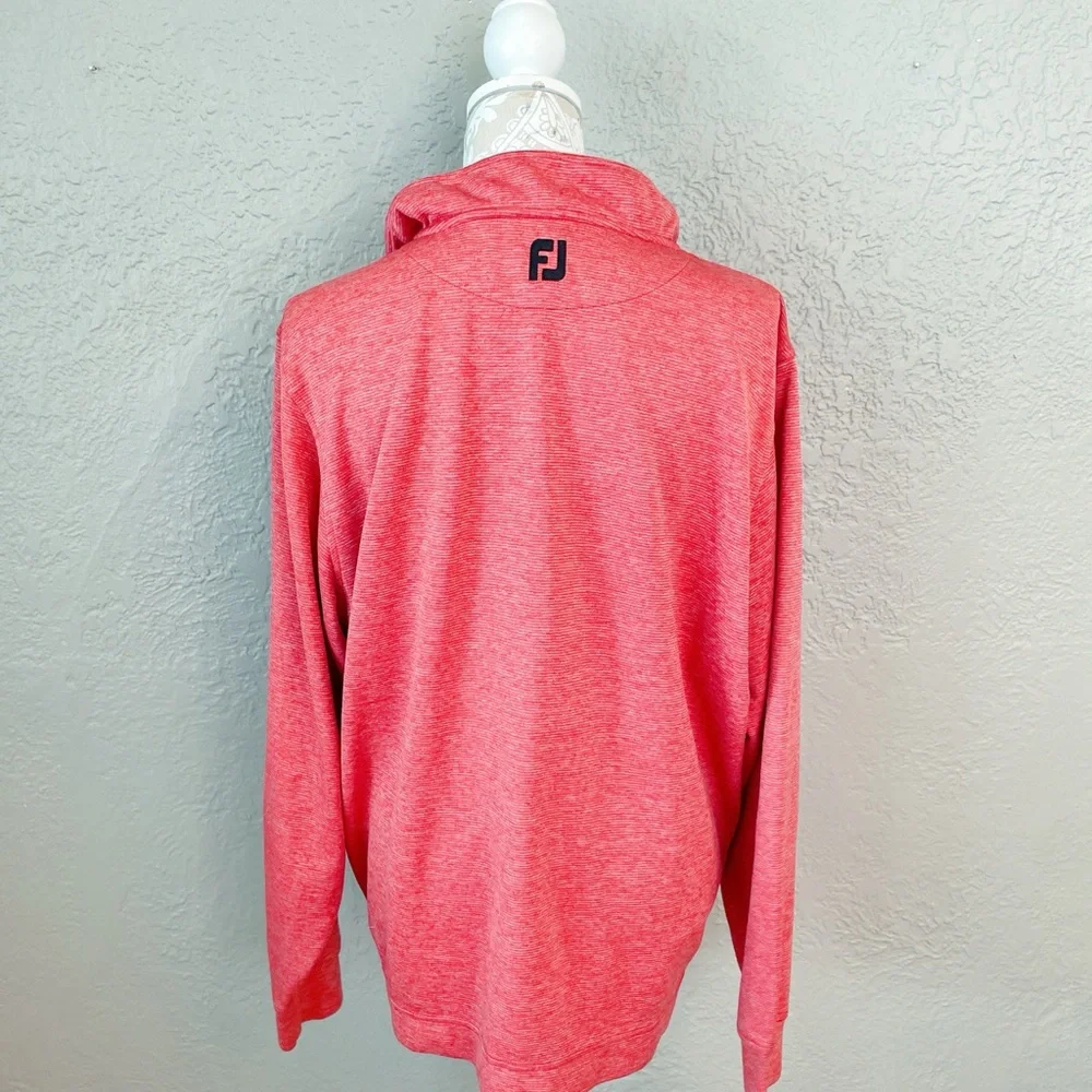 FootJoy red mens Quarter-Zip Performance Pullover – Women’s XL - Picture 6 of 9